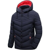 Prodaja Muška modna jakna na puhača Zipper prestala je zadebljana multi džepna zimska jakna za pamučnu