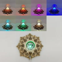 Lotus oblik 3D noćni nosač Crystal Ball Base Kristalna kugla za kuglice Kućni ukras Natural Stones Sfer