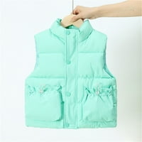 Koaiezne Toddler Kids Baby Winter Toar Jacket Outerwer Solid Color Vest kaput za djevojčice ili dječake