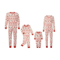 Nokiwiqis Božićne pidžame za porodicu, obiteljski božićni PJS podudaranje setova božićna odjeća za spavanje