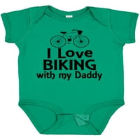 Inktastic Volim biciklizam sa tatom poklon dječjim dječakom ili dječjom dječjom bodom