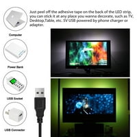 Warmthandfish USB Pokrećena LED lampica 5V RGB LED pozadinska rasvjeta, TV pozadinsko osvjetljenje LED
