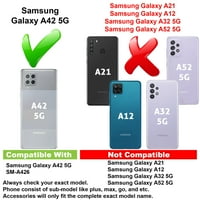 Vibecover tanak slučaj kompatibilan je za Samsung Galaxy A 5G, ukupni štitnik iz FLE TPU poklopac, crvene