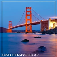 San Francisco, Kalifornija, Golden Gate Bridge noću