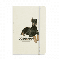 Doberman bijesno uho životinjsko notebook Službeni tkanini Tvrdo pokriće klasični dnevnik časopisa
