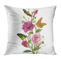 prekrasnog cvijeta na slikarskom ljepotu leptir digitalni jastučni jastuk jastuk