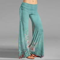 Teretne hlače Žene Strungten Ženska moda Vintage Ispiši Ležerne pantalone sa pukotinama Široke pantalone