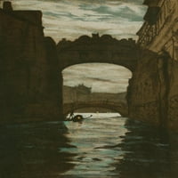 Studio Most uzdaha, Venecijanski poster Ispis Charles Holloway