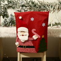 Božićna stolica prekrivač stolica za blagovaonicu CASS božićna stolica rukav zimski božićni tematski