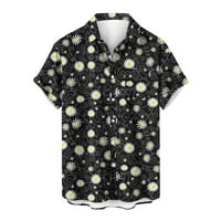 Simplmasygeni Dan nezavisnosti Muški bluze plus veličine Cvjetni ispisali jednu džepnu majicu Ležerna