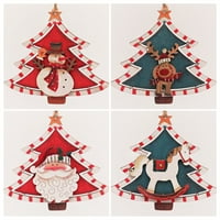 Božićni drveni zanatarni ukras Podesivi šareni oslikani ukras za Xmas Tree za Xmas Tree Crafts Home