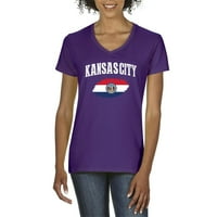 Normalno je dosadno - Ženska majica s kratkim rukavima V-izrez, do žena Veličina 3XL - Kansas City