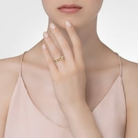 Hanxiulin Butterfly prsten Šareni leptir prekrasni prsten poklon prsten zvona Dijamantni prsten veliki dijamantni prsten svjetlosni prsten novi kreativni prsten magaca ženski modni prsten