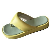 DMQupv non klizne papuče za žene stariji u boji Ljeto Novi uzorak debeli dno dno dno dno sudene kupele cipele žute 9