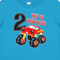 Inktastični monster kamion Kako rolim 2. rođendanski poklon majica za dječaka