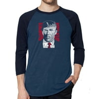 Majica za muške umjetničke umjetnosti u Art Art Art - Trump - napravite Ameriku sjajno