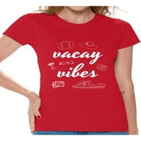 Awkward Styles VacAy vibes za ženske majice za odmor Summer Odmor Majica Ženska popratna majica Summer