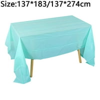 Pravokutna puna boja u boji zadebljanje zadebljanje hotelski dekor stol za poklopac plastični stolnjak