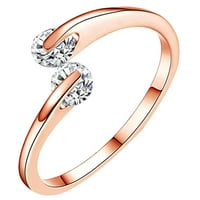 Prstenovi fidget perle prstenovi za anksioznost za žene Podesivi prst jedan spiral a