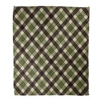 Flannel bacaje smeđu čekovni ček Ploče uzorak u raznim jesenskim bojama zelena provjerena uzorka lagana