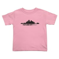 Portland City Oregon Silhouette Slatka majica mališana za dječake Djevojke