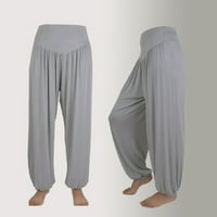 Efsteb joga hlače pantalone za žene sportske hlače za žene elastične labave ležerne pamučne meke joge
