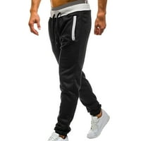 Muška srednja struka Solidnajkovci Sportski elastični sa džepovima Jogging Hlače