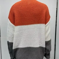 Žena Labavi pleteni džemper veličine za odabir s m l xl 2xl 3xl za žene dnevno kreće od opeke crvene