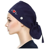 GAISEEIS CAPUB CAP sa gumbima Buffant Print Hat sa duksevima za žene i muške mornarice