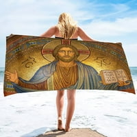 Ručnik od jesus plaže Mary blagoslovi tema versku kulturu kupatilo sportski bazen plivajući turistički