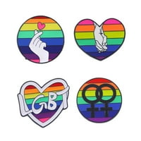 Biseksualni grudi dekor Rainbow uzorak broševa značke gay bajke