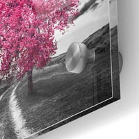 Epic Art 'Vibranto serija drveta: magenta, akrilna staklena zidna umjetnost, 24 x24