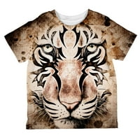 Tiger Eye Ghost i tama po cijeloj majici majica malih majica Multi 6t