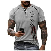 Strugten muški ljetni tiskovani kratki rukav na vrhu muške majice za majicu kratkih rukava kratkih rukava