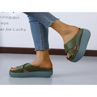 Zodanni Dame Slip na platformi Mules Ženski klizači Ljetne udobne sandale Cipele Skače za papuče SAD