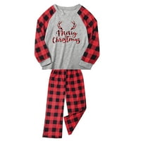 Porodica koja odgovara Božićne pidžame - Xmas Obiteljski odmor Domaći odjeća PJS setovi s dugim rukavima