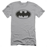 Batman-Black Bat - kratki rukav za odrasle 30- tee - srebro, mali