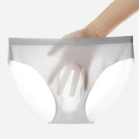 Donje rublje SKPBlutn za muškarce Udobne jednodijelne 3D bešavne svjetline od svilene ledene gaćice