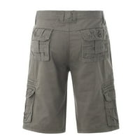 Dyfzdhu Teretne kratke hlače za muškarce Plus size Solid Collect Laroonice labave pantalone Ležerne