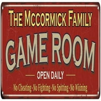 McCormick Family Crvena igra Metalni znak 106180038946