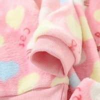 Slatka modna odjeća set za djevojčice za djecu za bebe Odjeća za zimske dugih rukava otisci pidžamas