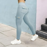 Jiyugala pantalone za ženska odjeća za fitness hlače visoke elastične teške joge hlače Brze sušenje