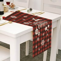 Stolni trkač ulov za oči izdržljiv mekani božićni pahuljica plaćenog uzorku Tkanina za stolu za kuhinju