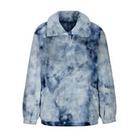 Bluze za žene Dressy Ležerne prilike odmota za zimu hlače Topla zima Tamno plavi XL