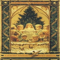 Mir sa božićnim karticama na Zemlji i goodwill poster Print