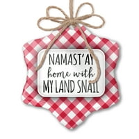 Božićni ukrast Namast'ay Kuća sa mojim zemljišnim puževima Jednostavne izreke crvene plairane neonblond