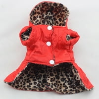 Prilično Comy Slatki kućni ljubimci Leopard Haljina vrhova štenad pamučna kapuljača odjeća XS-XL kostimi