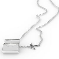 Ogrlica za zaključavanje Previše je vruća za rukovanje natjecatelja za Valentinovo u srebrnom kovertu