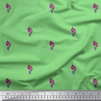 Soimoi Green baršunasto tkanina odlazi blokiranje tiskano šivanje tkanine dvorište široko