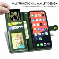 Kompatibilan sa iPhone mini futrolom i poklopcem Allytech novčanik u džepnim slotovima za džepne kartice